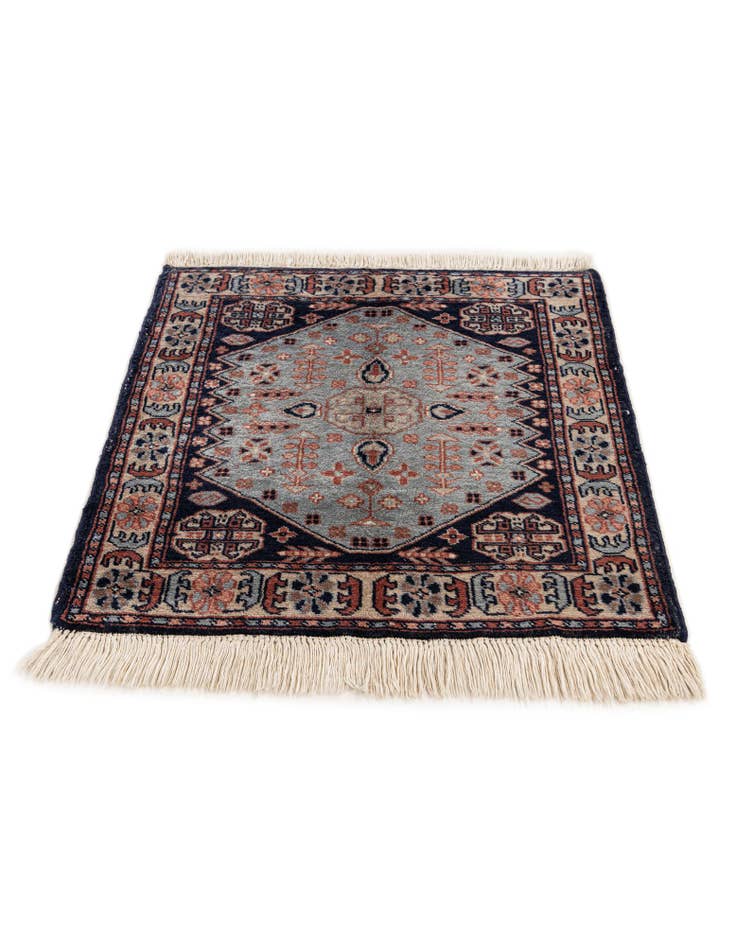 Detail image of 2' x 2' 1 Hand Knotted Bokhara Oriental Wool Square Rug