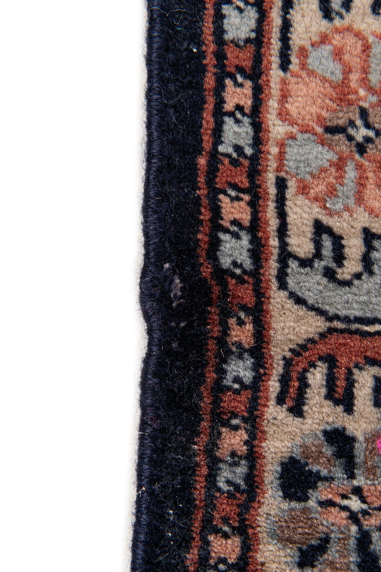 2' x 2' 1 Hand Knotted Bokhara Oriental Wool Square Rug