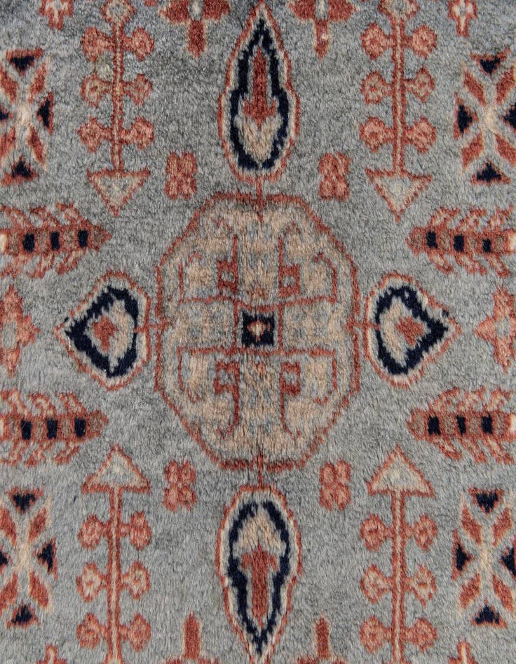 Detail image of 2' x 2' 1  Hand Knotted Bokhara Oriental Wool Square Rug