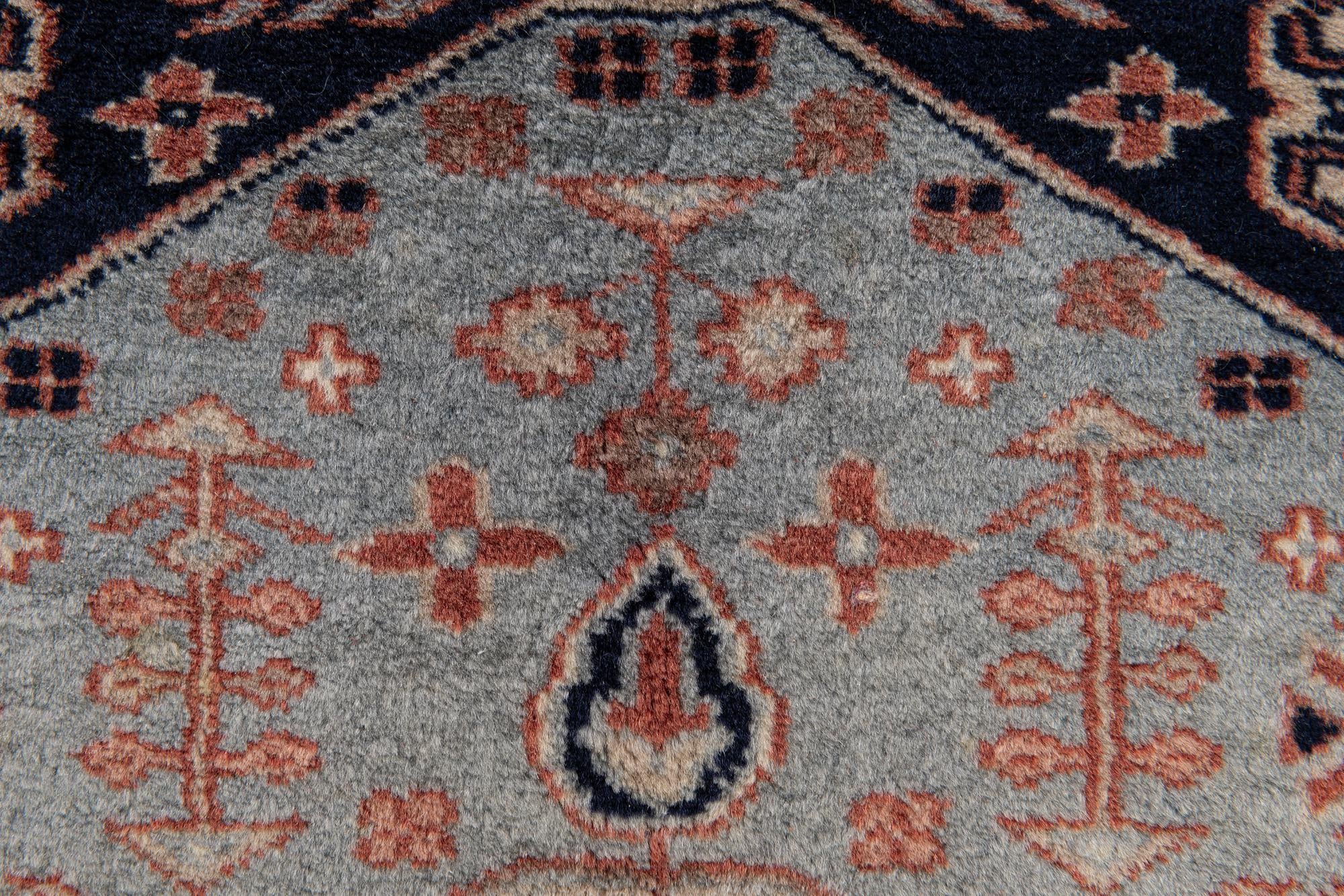 2' x 2' 1 Hand Knotted Bokhara Oriental Wool Square Rug