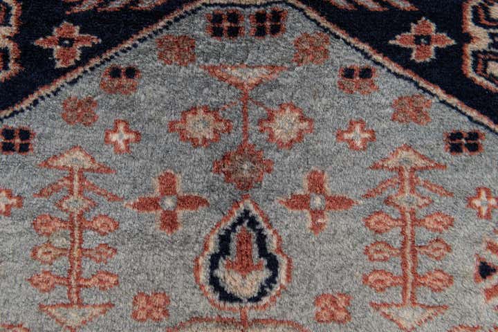 2' x 2' 1 Hand Knotted Bokhara Oriental Wool Square Rug
