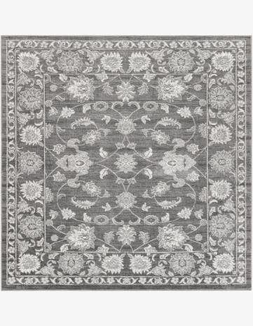 Gray Boston Square Rug