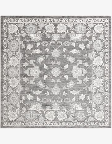 Gray Boston Square Rug