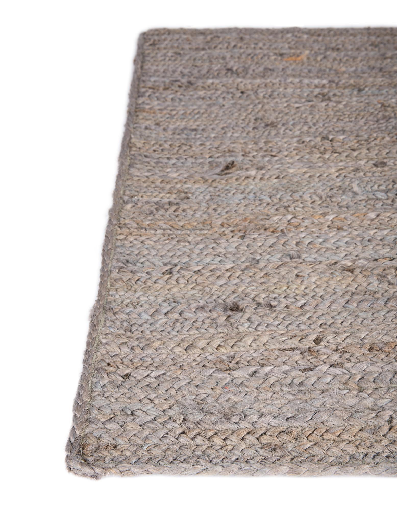 8' x 8' Handmade Braided Jute Square Rug