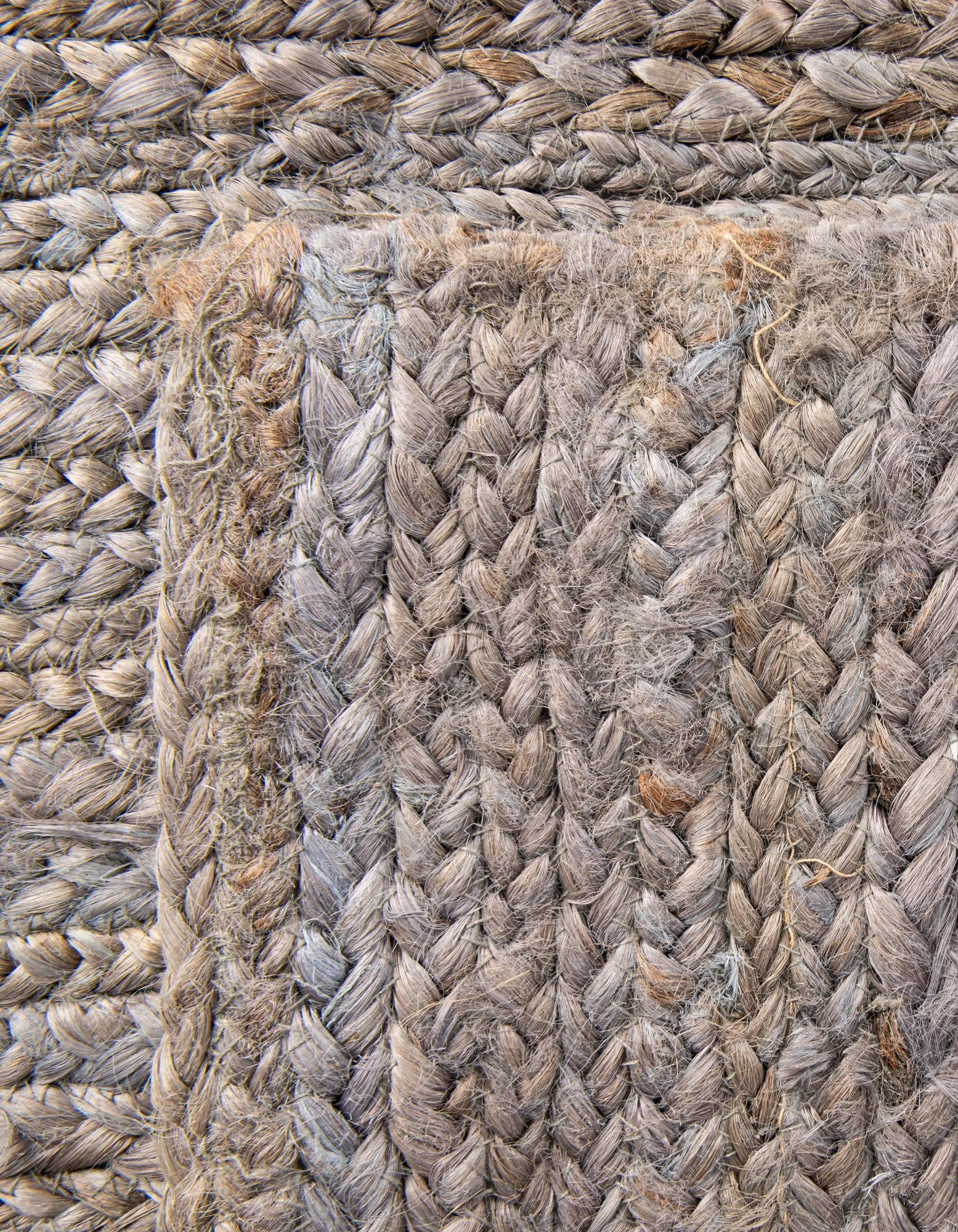 8' x 8' Handmade Braided Jute Square Rug