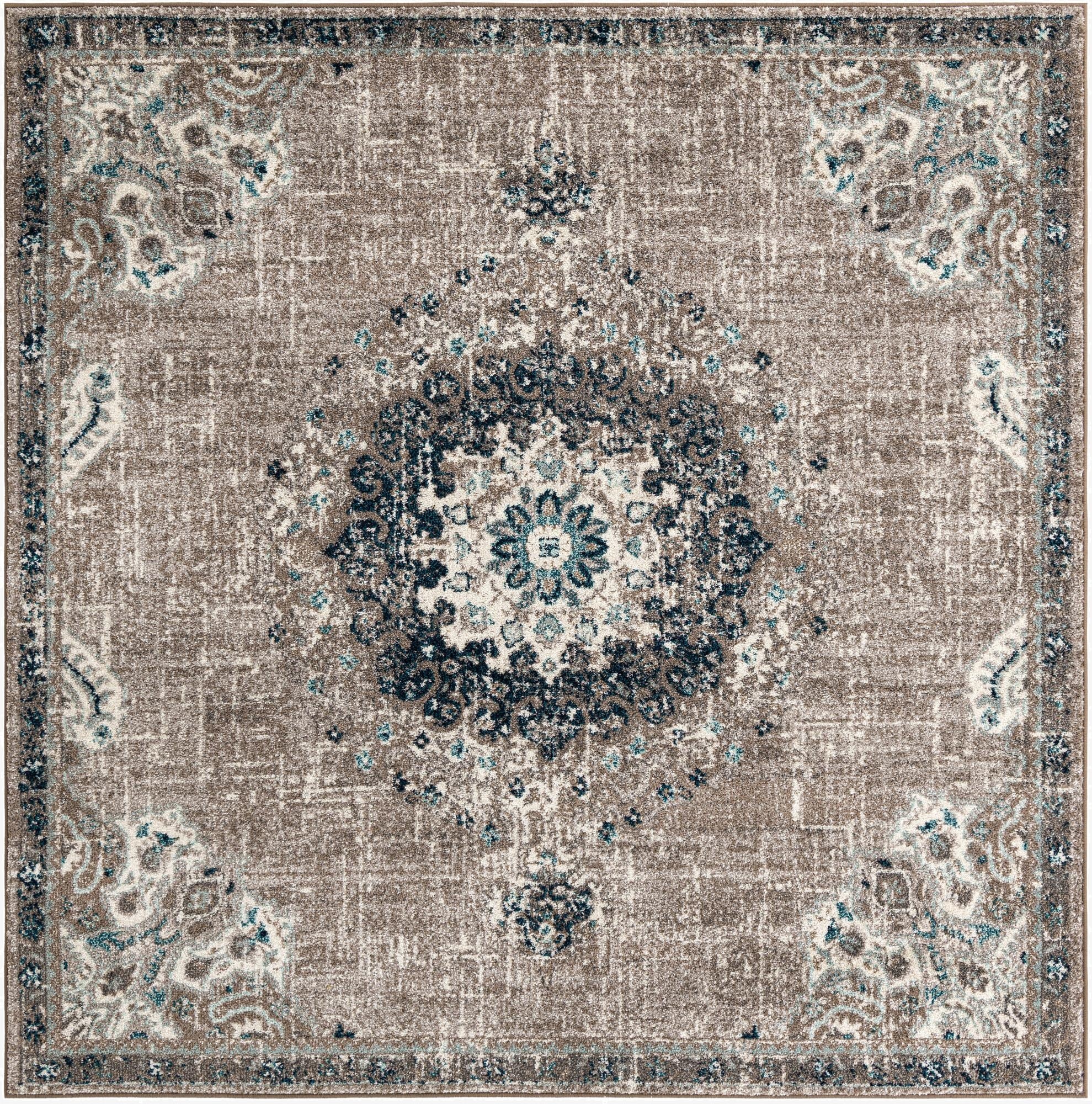 7' 10 x 7' 10 Carrington Square Rug