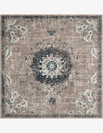Gray Carrington Square Rug