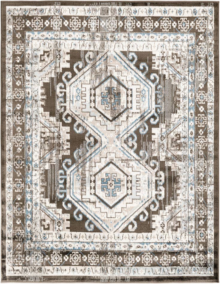 Detail image of 5' 3 x 5' 3 Charlotte Square Rug