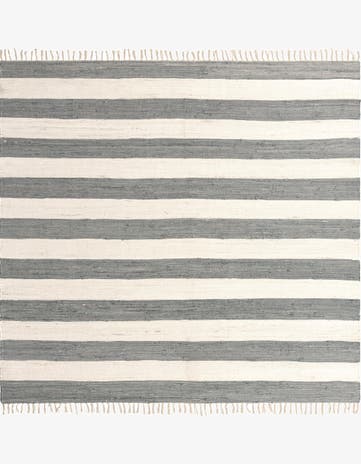 10' x 10' Hand Woven Chindi Rag Square Rug