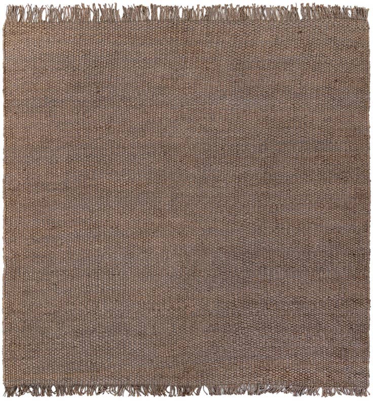 Detail image of 10' x 10' Hand Woven Chunky Jute Square Rug