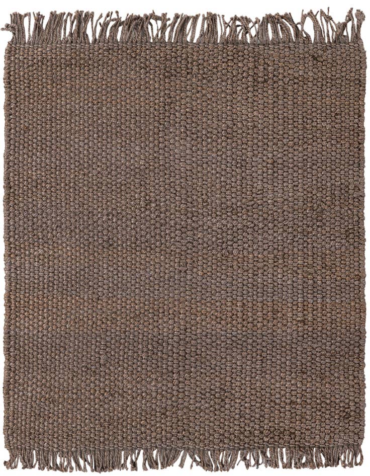 Detail image of 5' 1 x 5' 1 Hand Woven Chunky Jute Square Rug