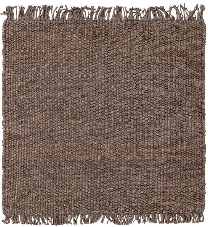 5' 1 x 5' 1 Hand Woven Chunky Jute Square Rug