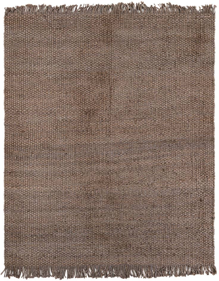Detail image of 7' 10 x 7' 10 Hand Woven Chunky Jute Square Rug
