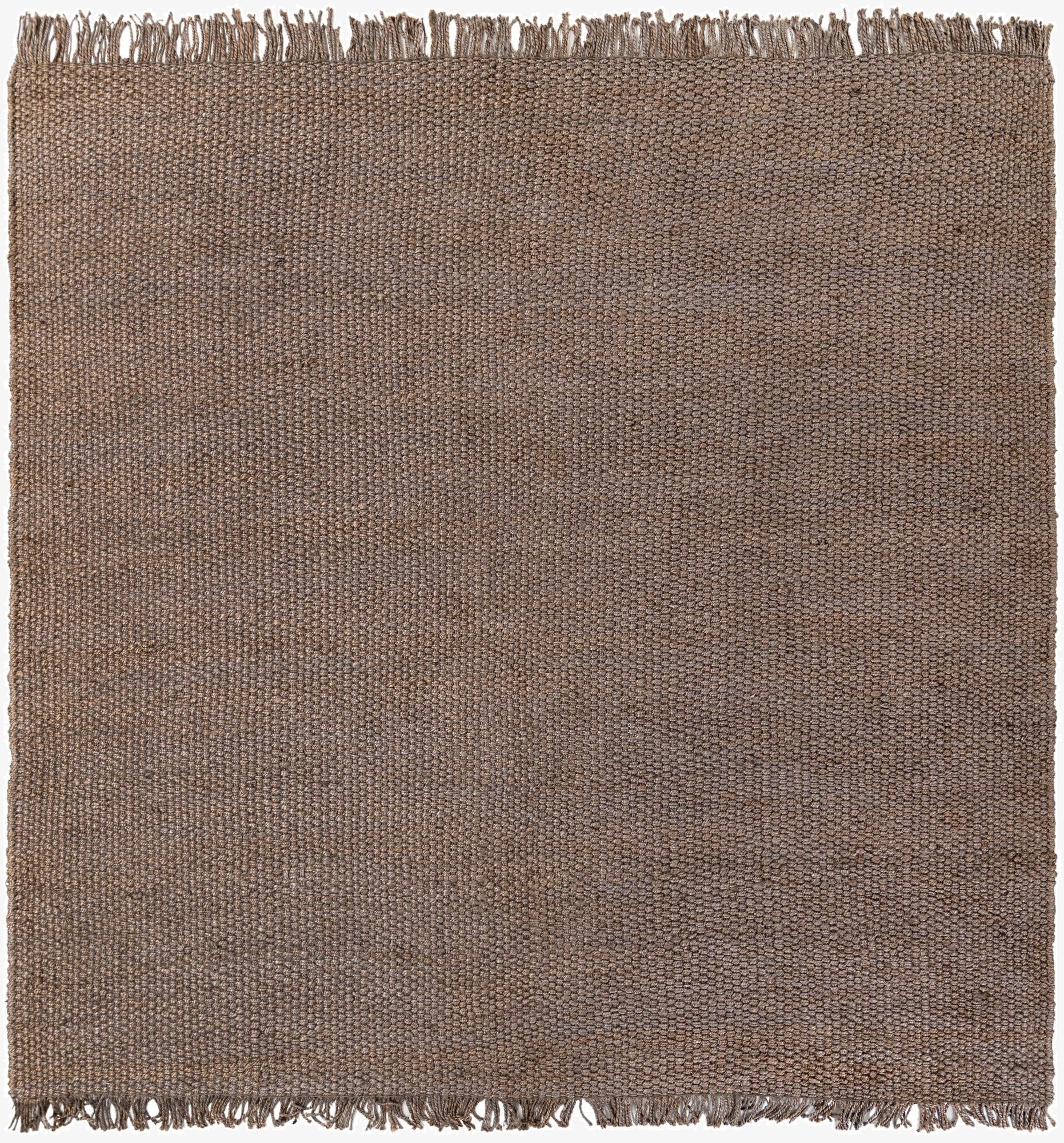 Primary image 10' x 10'  Hand Woven Chunky Jute Square Rug