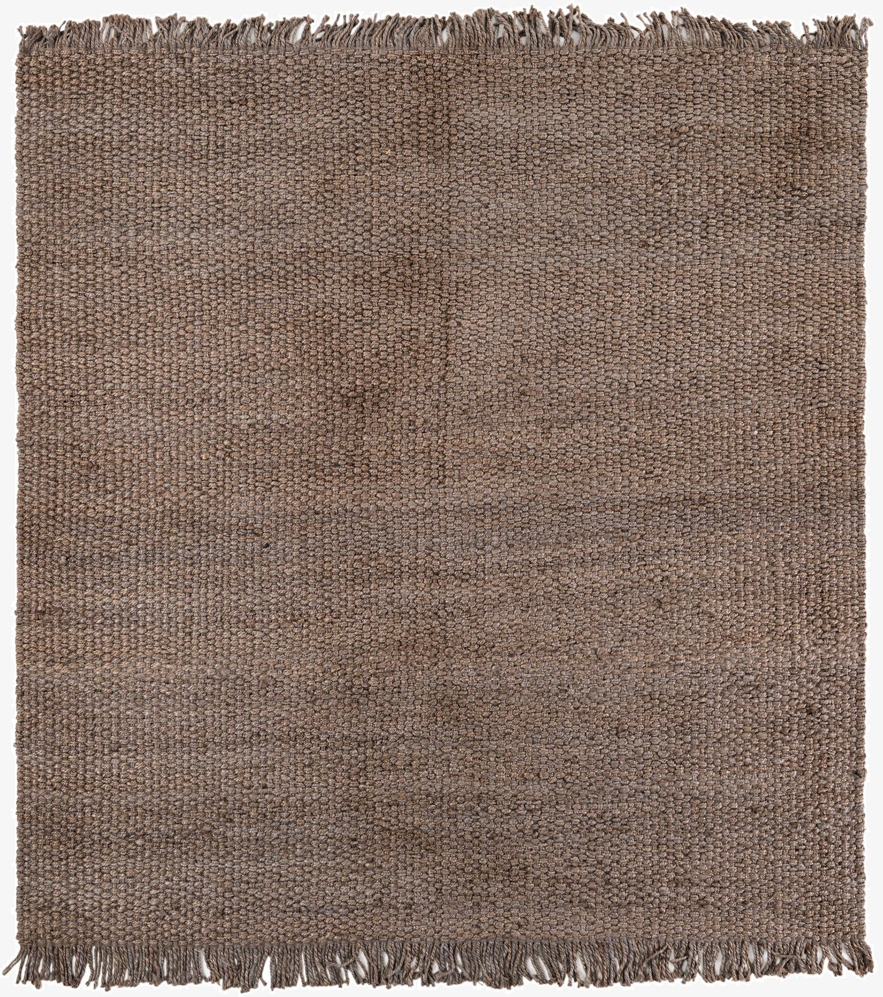 Primary image 7' 10 x 7' 10  Hand Woven Chunky Jute Square Rug