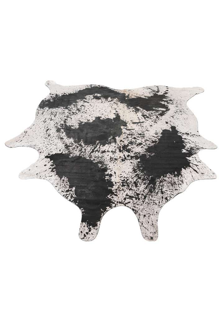 7' 3 x 7' 4 Cowhide Leather Square Rug