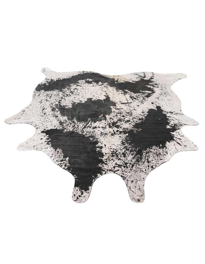 7' 3 x 7' 4 Cowhide Leather Square Rug