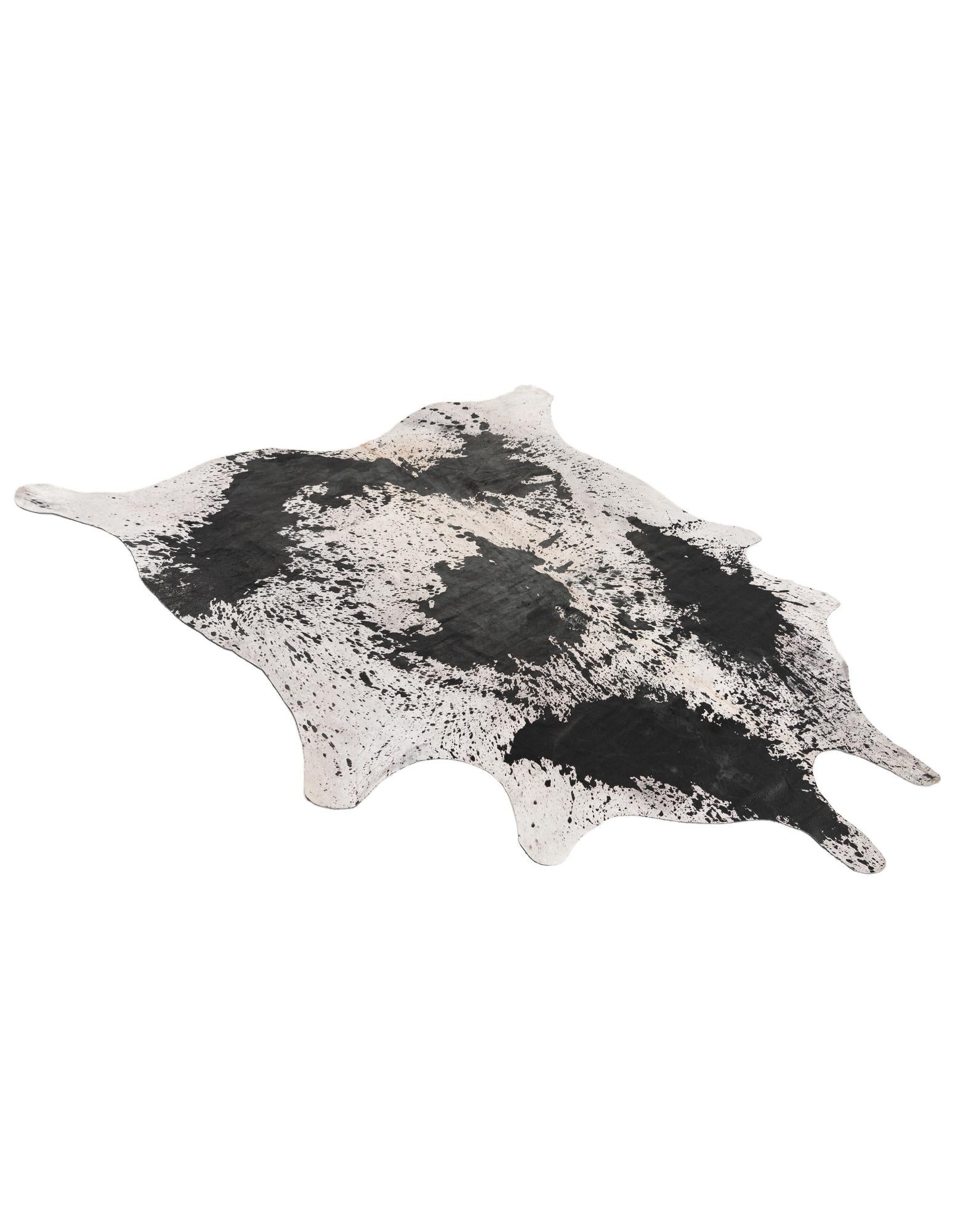 7' 3 x 7' 4 Cowhide Leather Square Rug