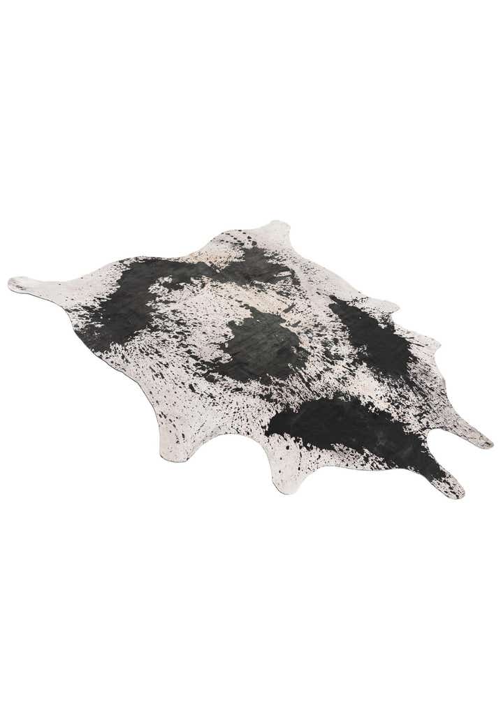 7' 3 x 7' 4 Cowhide Leather Square Rug