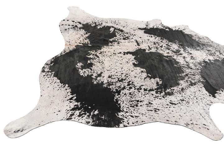 7' 3 x 7' 4 Cowhide Leather Square Rug
