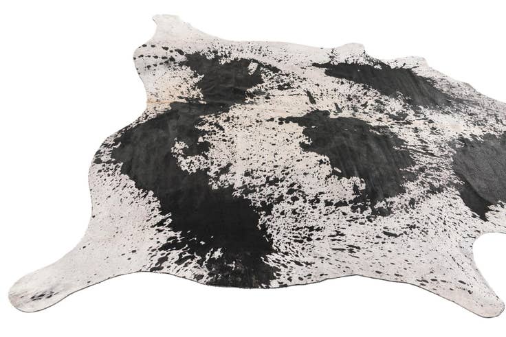 Detail image of 7' 3 x 7' 4 Cowhide Leather Square Rug