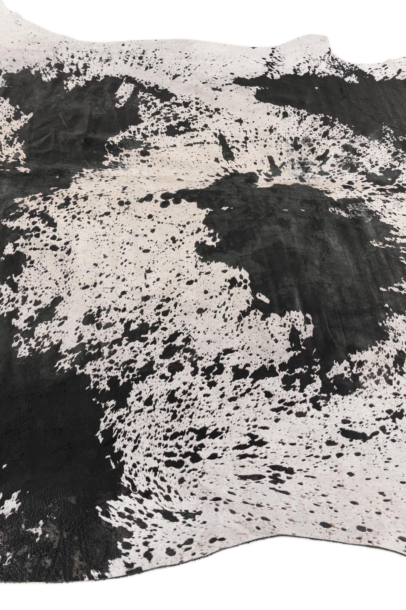 7' 3 x 7' 4 Cowhide Leather Square Rug