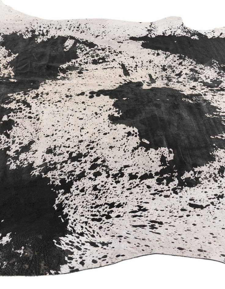 Detail image of 7' 3 x 7' 4 Cowhide Leather Square Rug