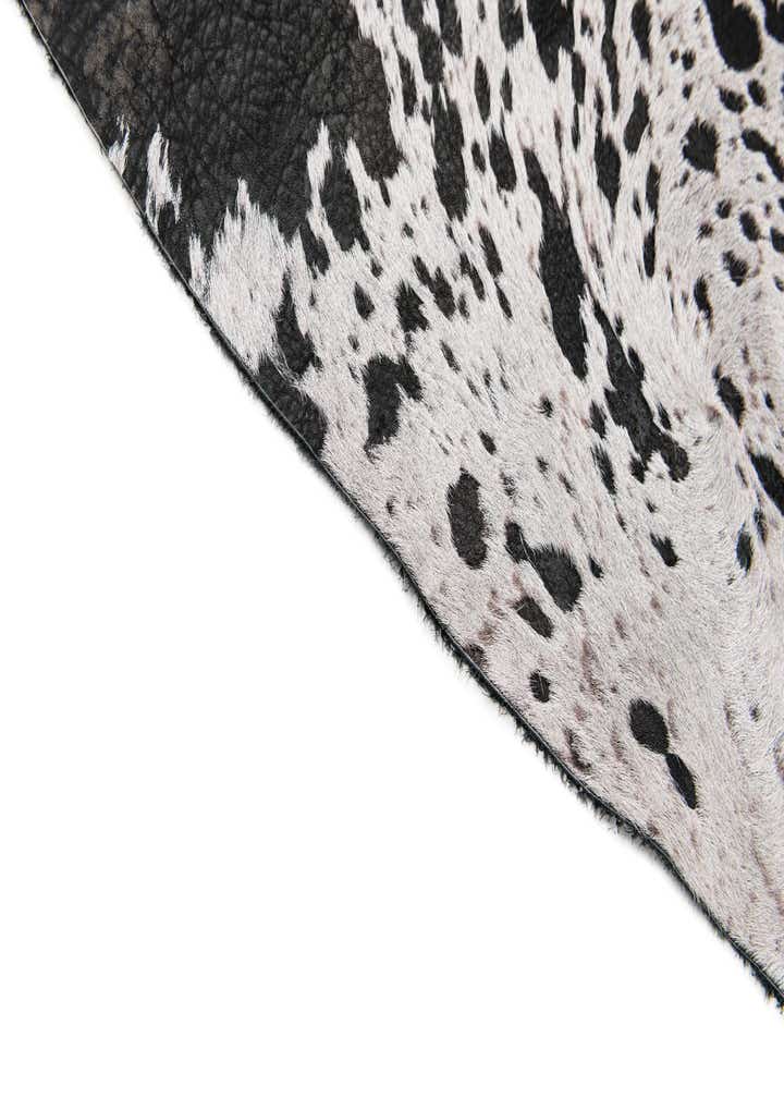 7' 3 x 7' 4 Cowhide Leather Square Rug