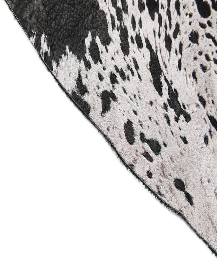Detail image of 7' 3 x 7' 4 Cowhide Leather Square Rug