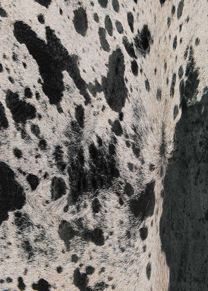 7' 3 x 7' 4 Cowhide Leather Square Rug