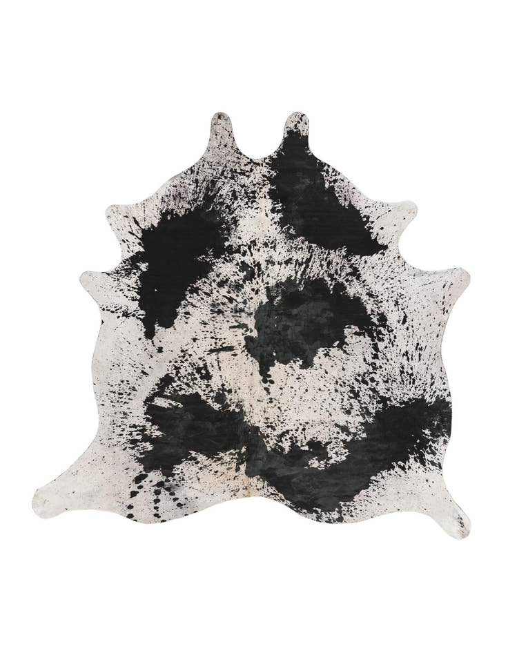 Detail image of 7' 3 x 7' 4 Cowhide Leather Square Rug