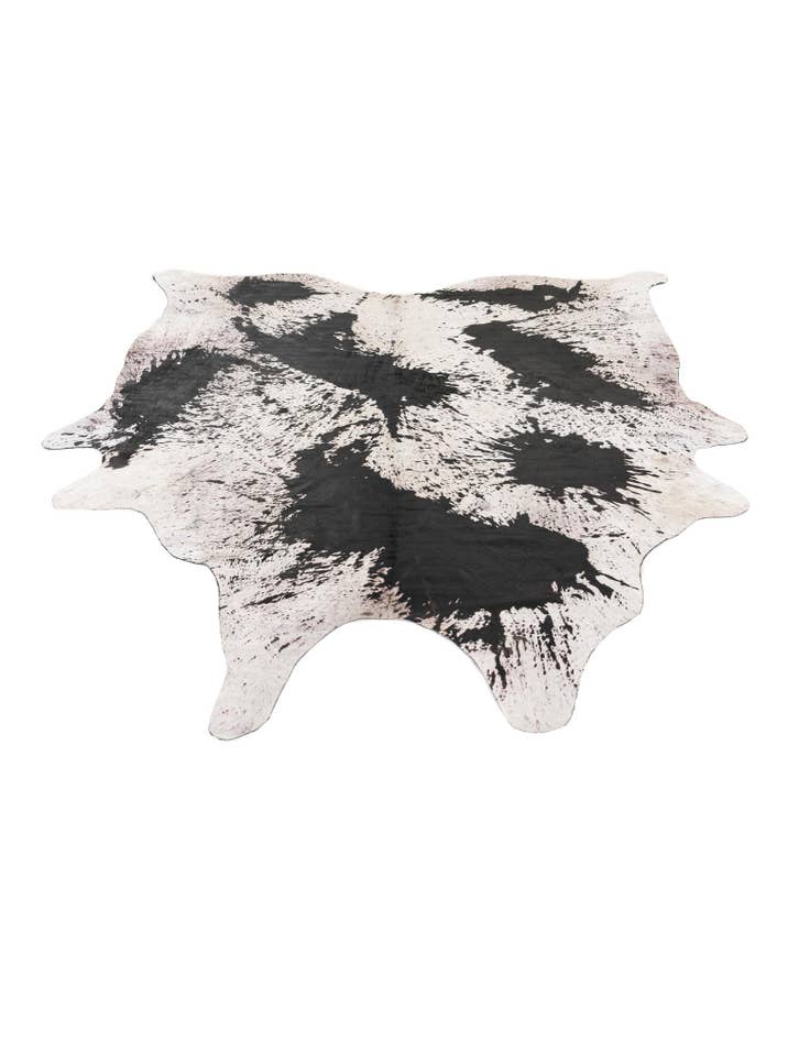 Detail image of 7' 5 x 7' 8 Cowhide Leather Square Rug