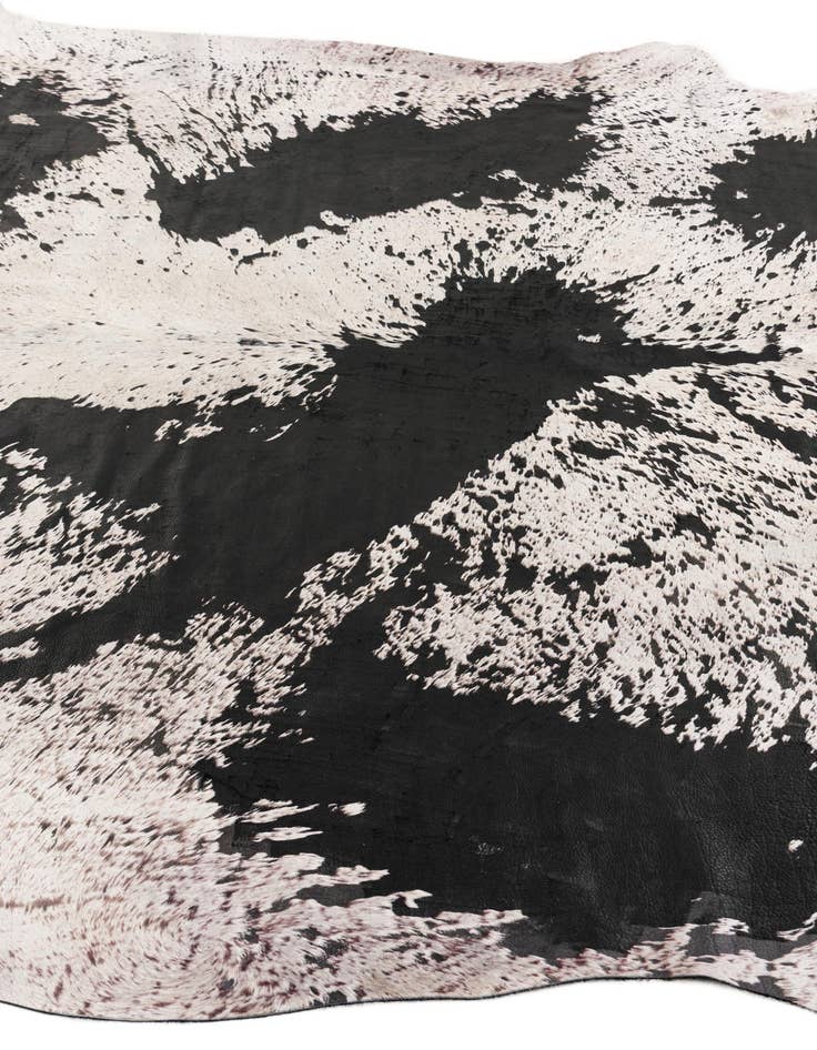 Detail image of 7' 5 x 7' 8 Cowhide Leather Square Rug