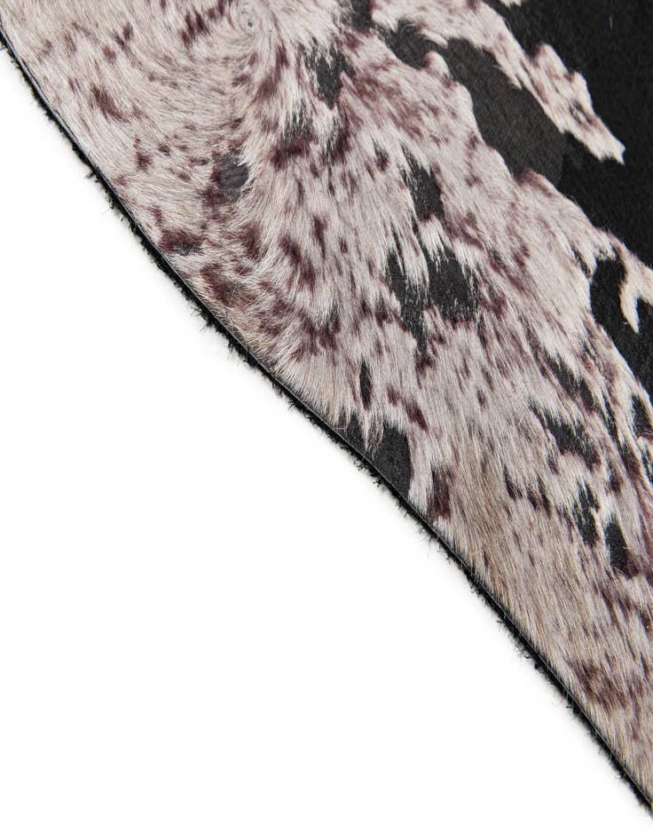 Detail image of 7' 5 x 7' 8 Cowhide Leather Square Rug