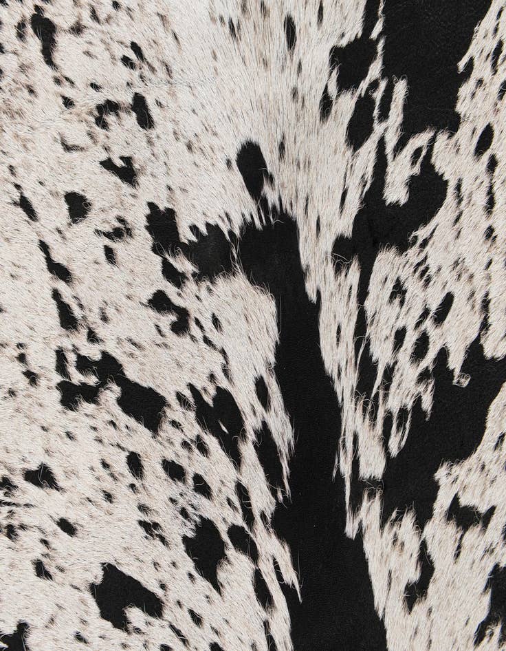 Detail image of 7' 5 x 7' 8 Cowhide Leather Square Rug