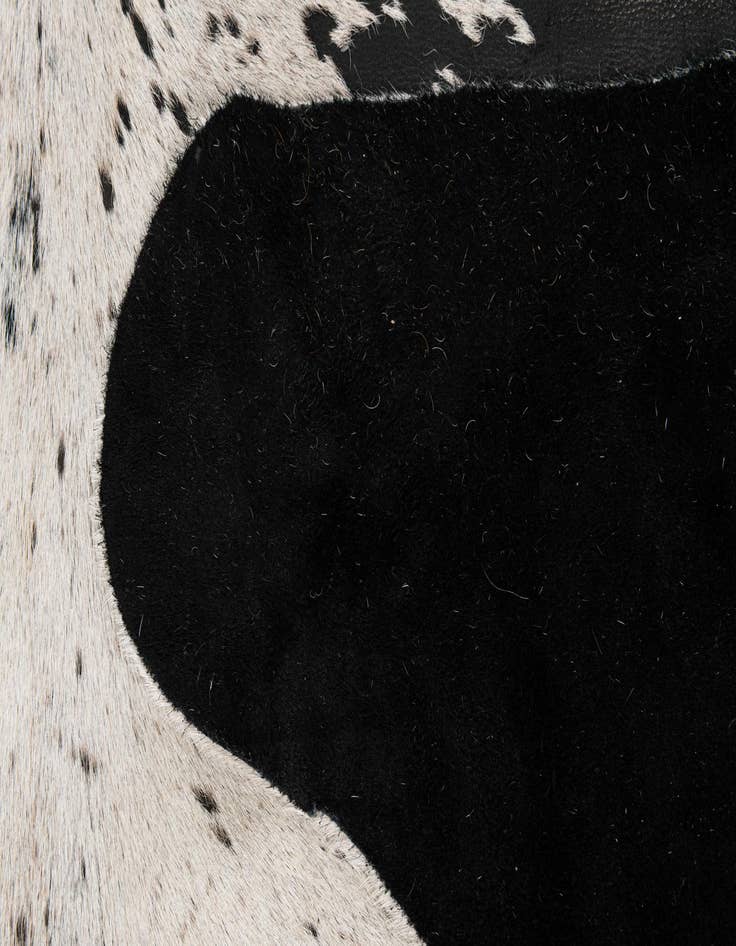 Detail image of 7' 5 x 7' 8 Cowhide Leather Square Rug