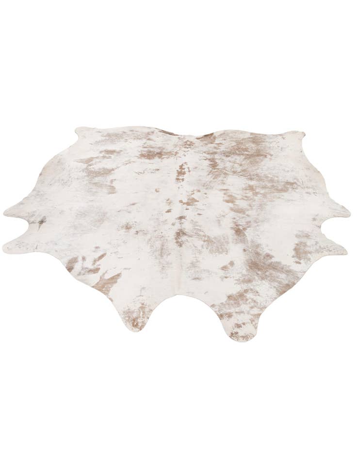 Detail image of 7' 2 x 7' 7 Cowhide Leather Square Rug