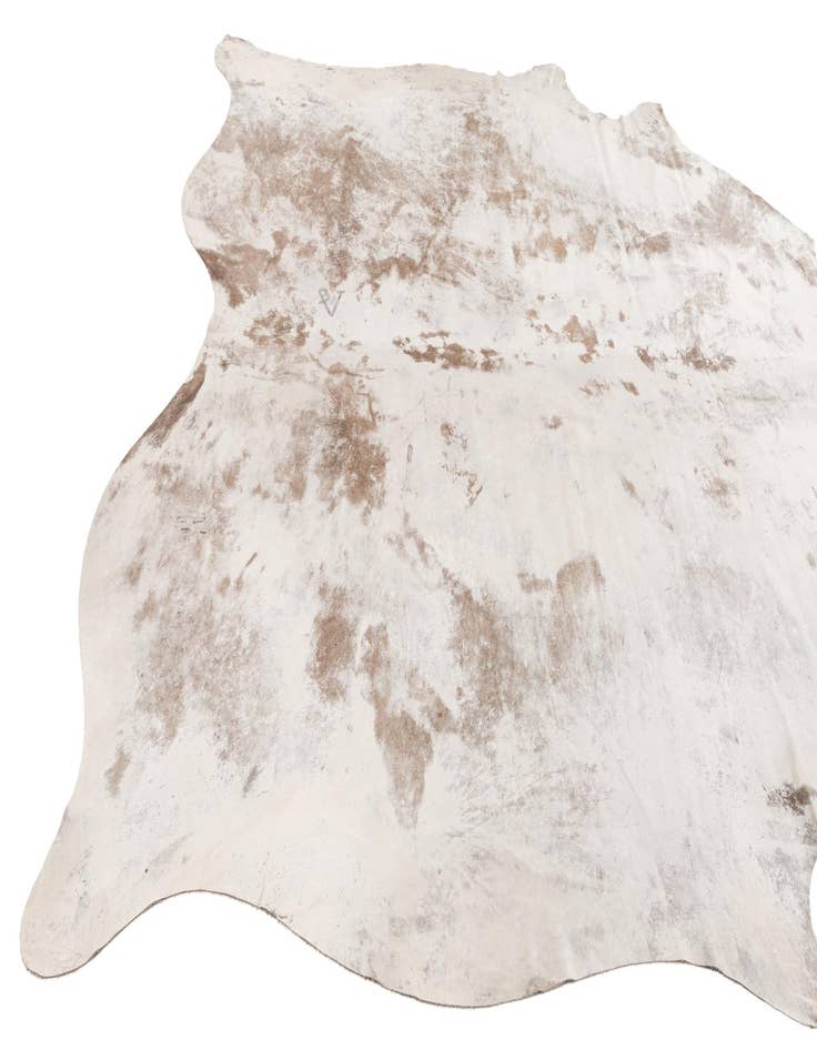 Detail image of 7' 2 x 7' 7 Cowhide Leather Square Rug