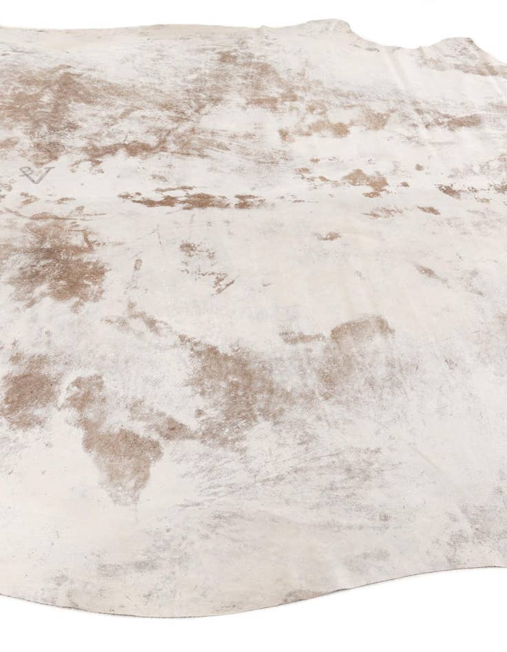 Detail image of 7' 2 x 7' 7 Cowhide Leather Square Rug
