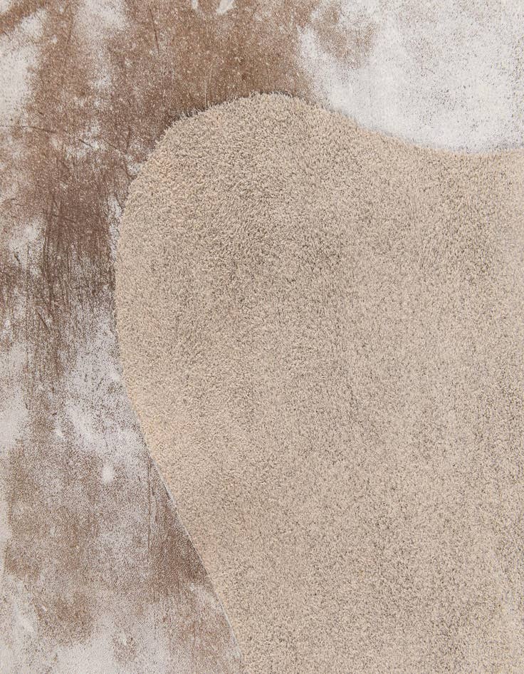 Detail image of 7' 2 x 7' 7 Cowhide Leather Square Rug