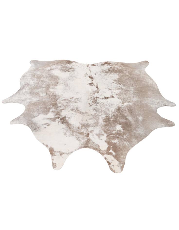 Detail image of 6' 2 x 6' 9 Cowhide Leather Square Rug