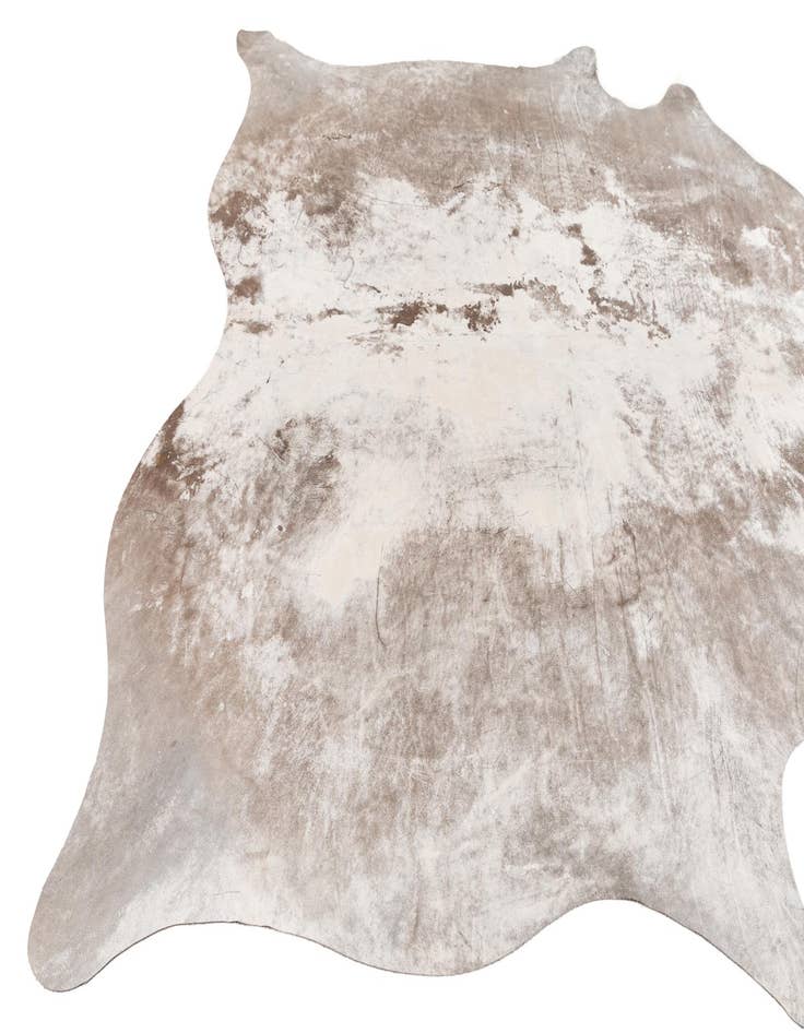 Detail image of 6' 2 x 6' 9 Cowhide Leather Square Rug