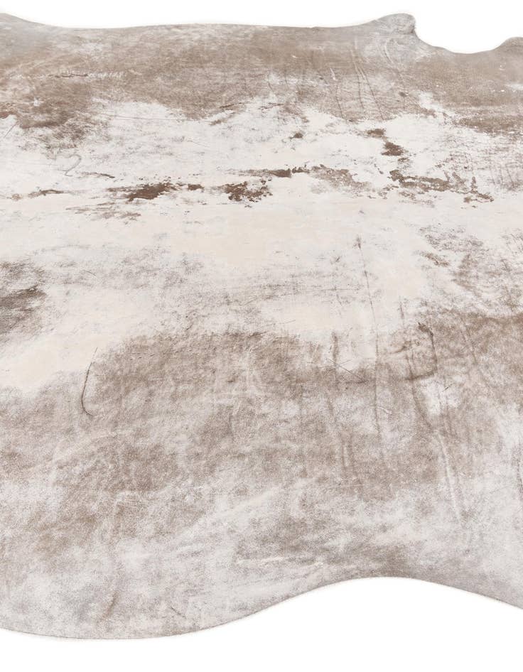 Detail image of 6' 2 x 6' 9 Cowhide Leather Square Rug