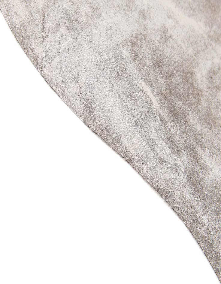 Detail image of 6' 2 x 6' 9 Cowhide Leather Square Rug