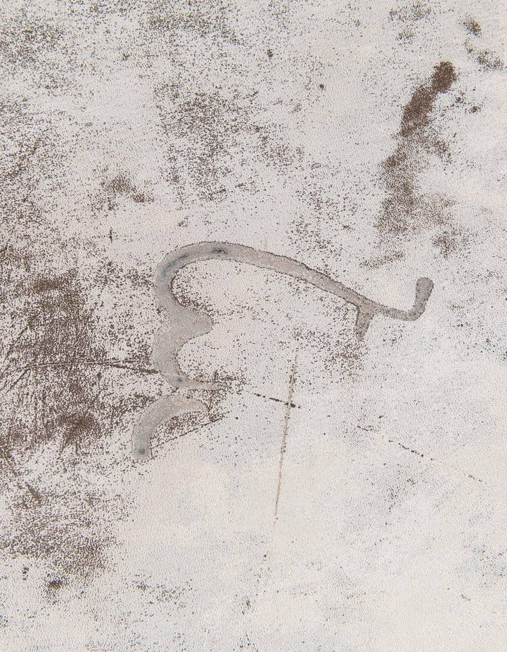 Detail image of 6' 2 x 6' 9 Cowhide Leather Square Rug