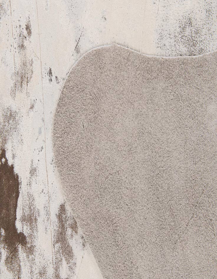 Detail image of 6' 2 x 6' 9 Cowhide Leather Square Rug