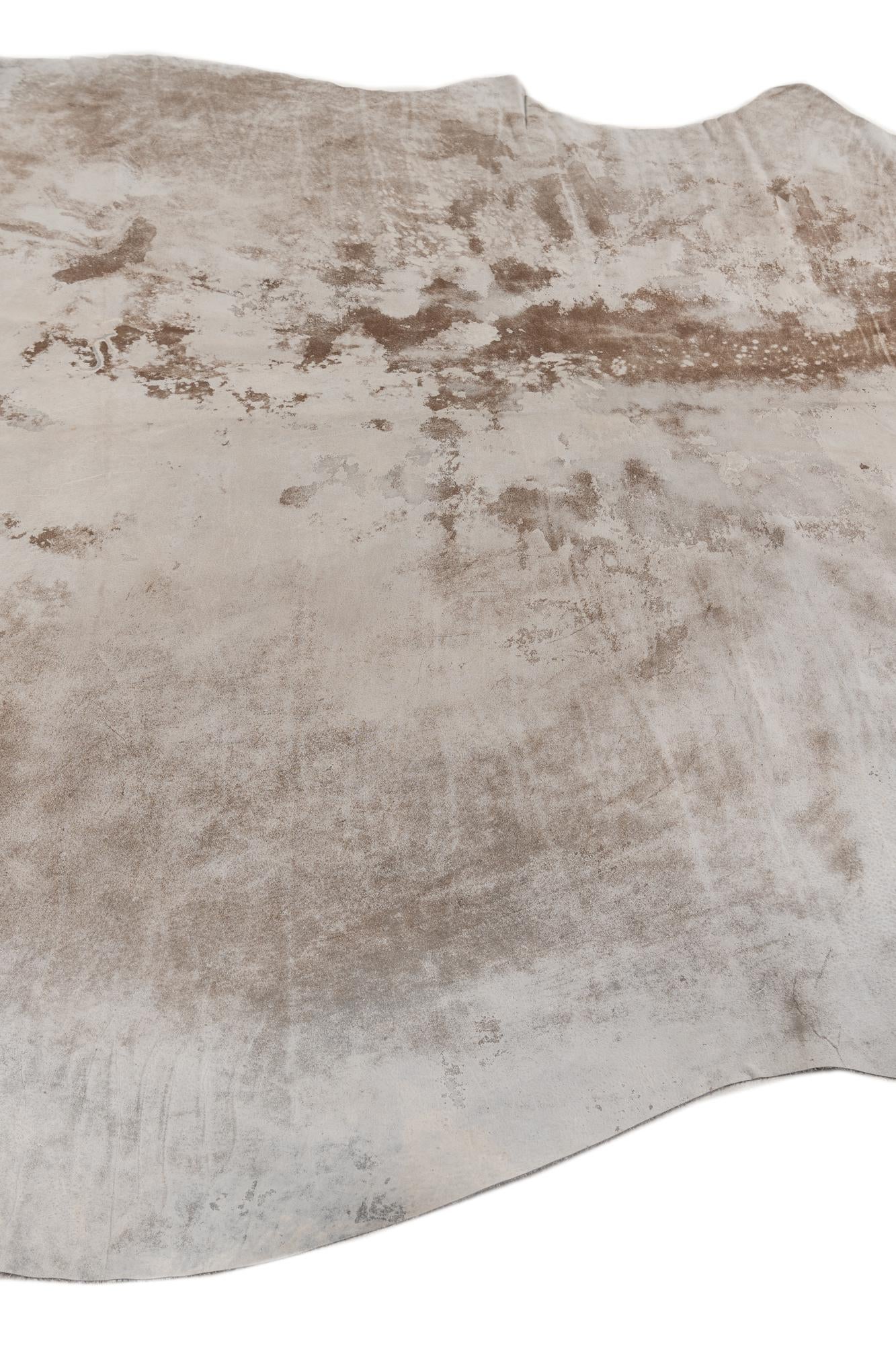 6' 10 x 7' 4 Cowhide Leather Square Rug