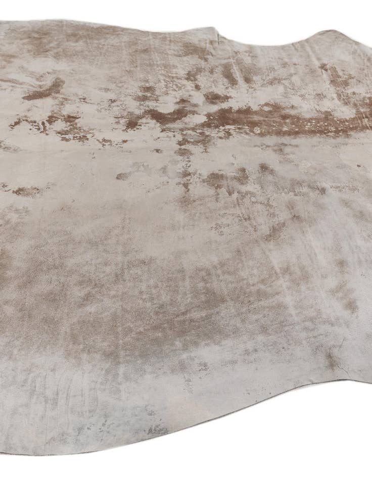 Detail image of 6' 10 x 7' 4 Cowhide Leather Square Rug