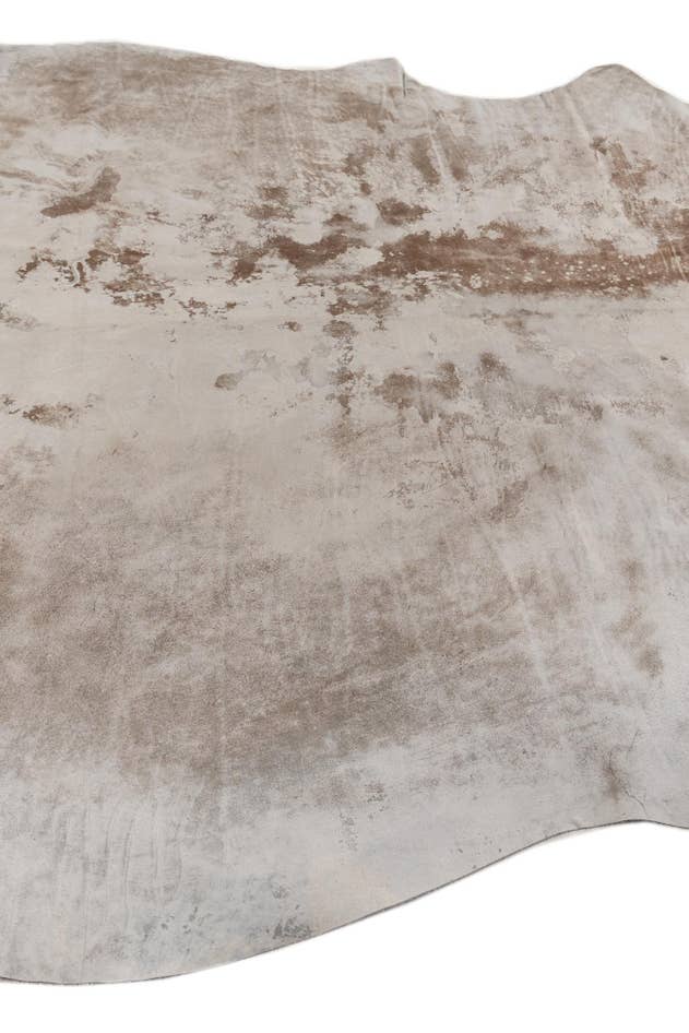 Detail image of 6' 10 x 7' 4 Cowhide Leather Square Rug