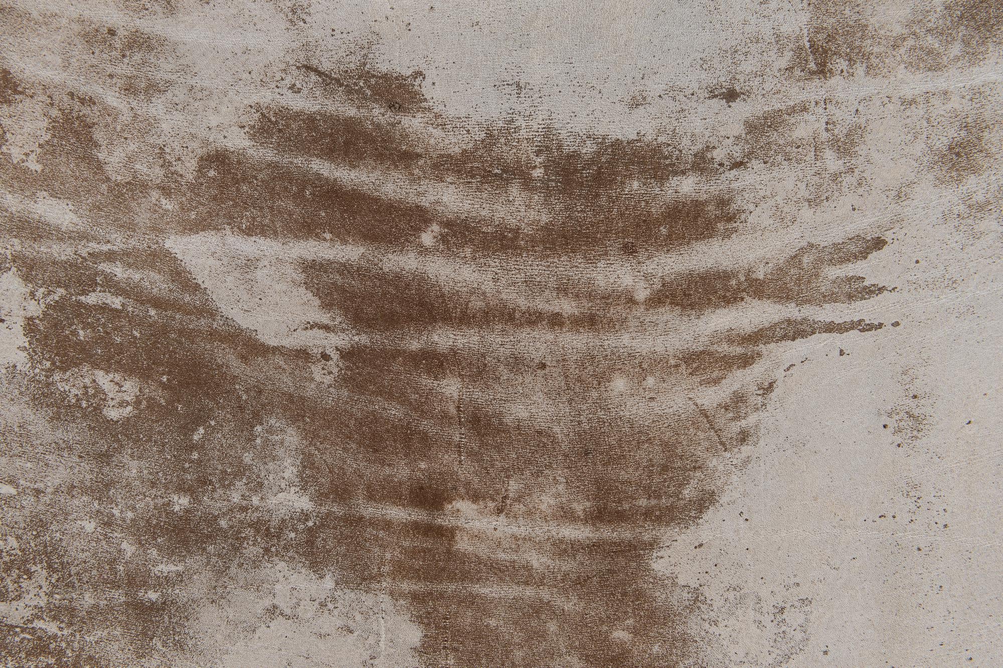 6' 10 x 7' 4 Cowhide Leather Square Rug